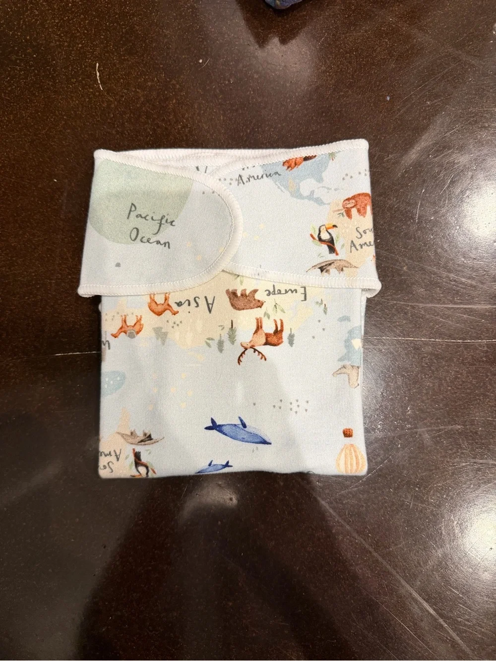 Stout House Cloth Diaper Winged, Stretchy Preflat- Animal Map Print